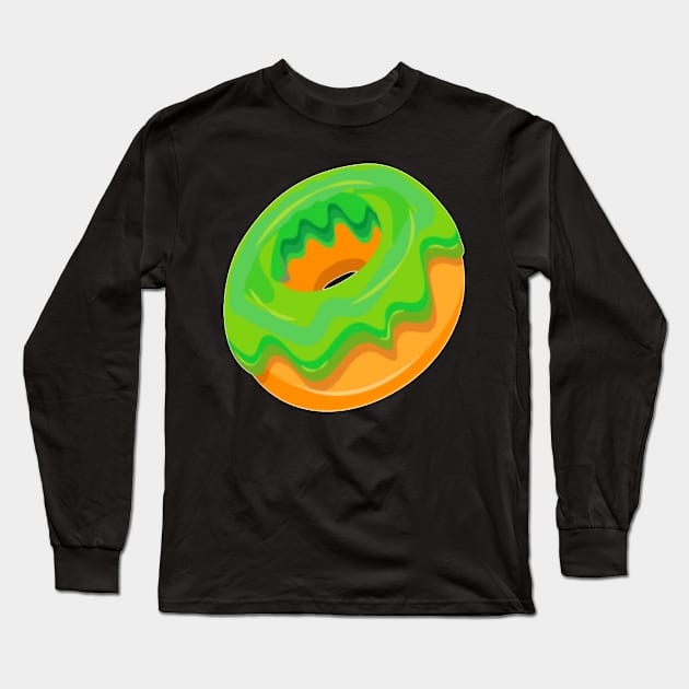 Green donut Long Sleeve T-Shirt by M_Mary